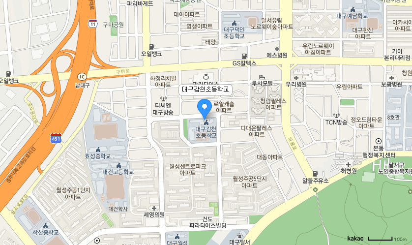 학교 찾아오시는 길 지도